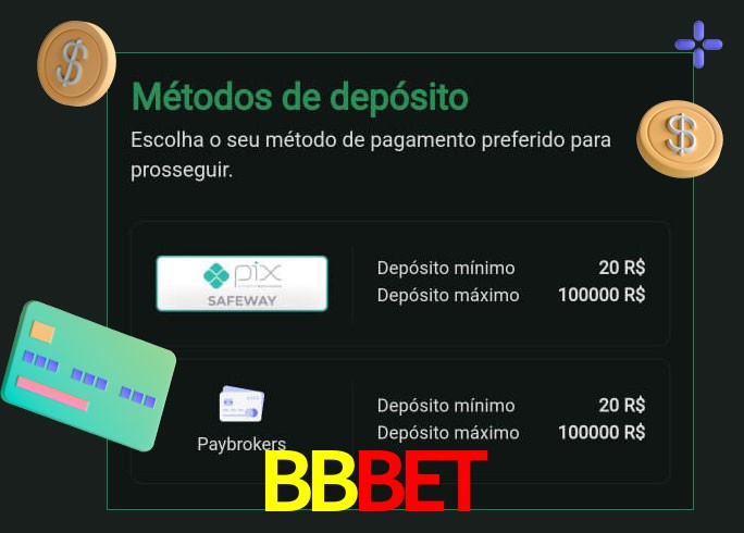O cassino BBbet oferece uma grande variedade de métodos de pagamento
